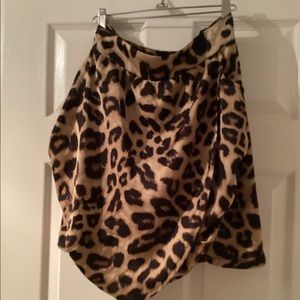 PLT leopard print skirt